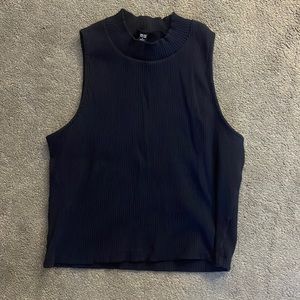 UNI QLO Tank Top Navy Blue